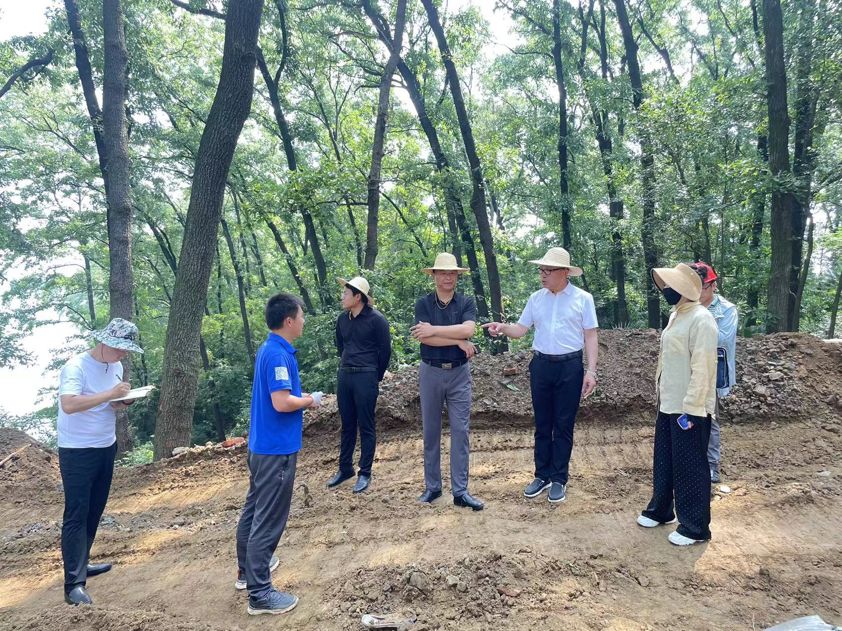 炎炎夏日丨集团公司董事长孔德稳深入南湾湖鸟岛项目检查指导工作